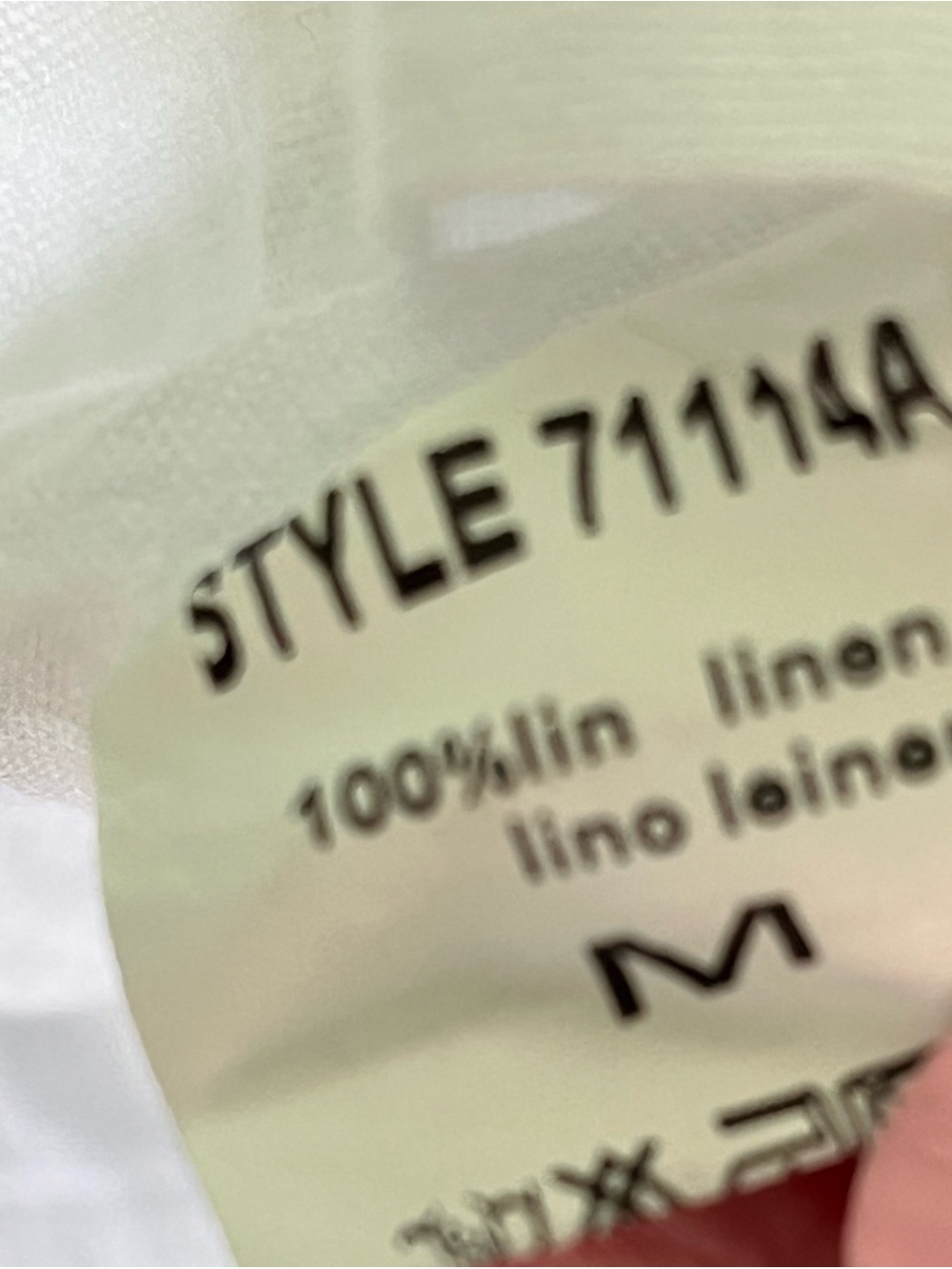 Tempo Paris White 100# Linen Dress - Picture 6 of 7